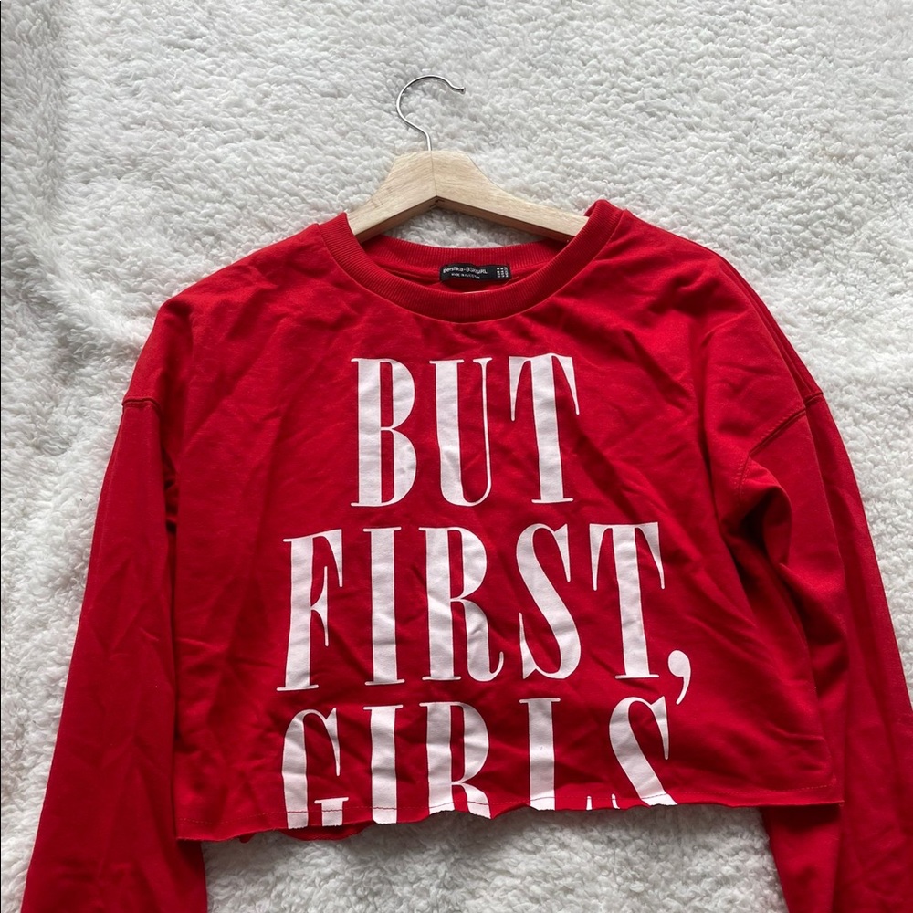 Bershka crop top in size US S